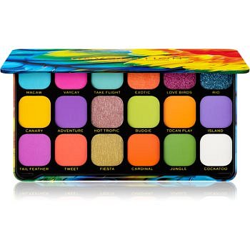 Makeup Revolution Forever Flawless paleta očních stínů odstín Bird of Paradise 18 x 1,1 g