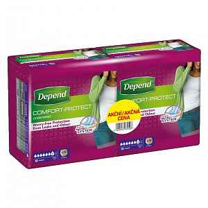 Depend Normal inkont.kalh.ženy Duopack S/M 2 x 10 ks