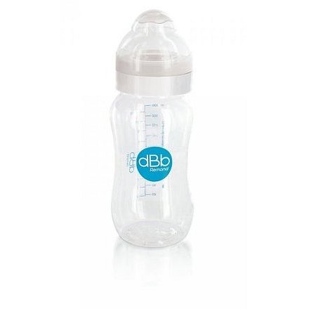 dBb Tritanová lahvička LO 330ml,savička 4+měs.- bílá