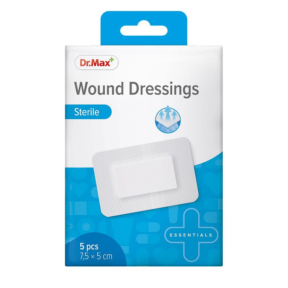 Dr.Max Wound Dressings Sterile 7,5x5 cm 5 ks