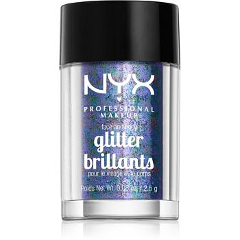 NYX Professional Makeup Glitter Goals třpytky na obličej i tělo odstín 11 Violet 2,5 g