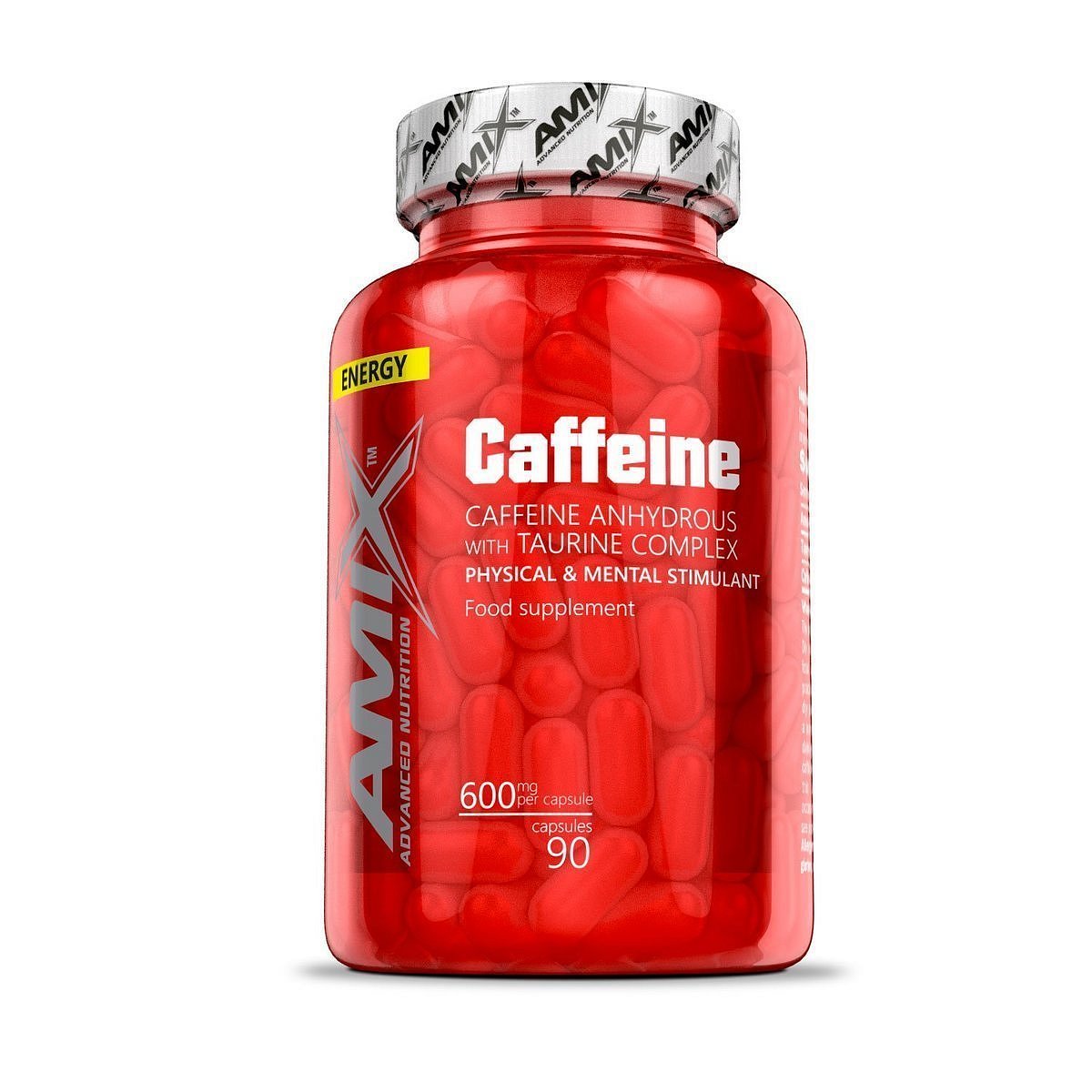 Amix Caffeine with Taurine, 90 kapslí