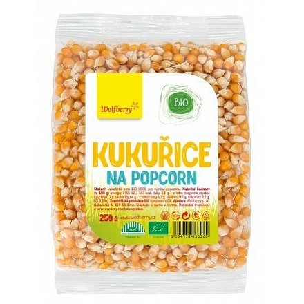 Kukuřice na popcorn BIO 250 g Wolfberry*