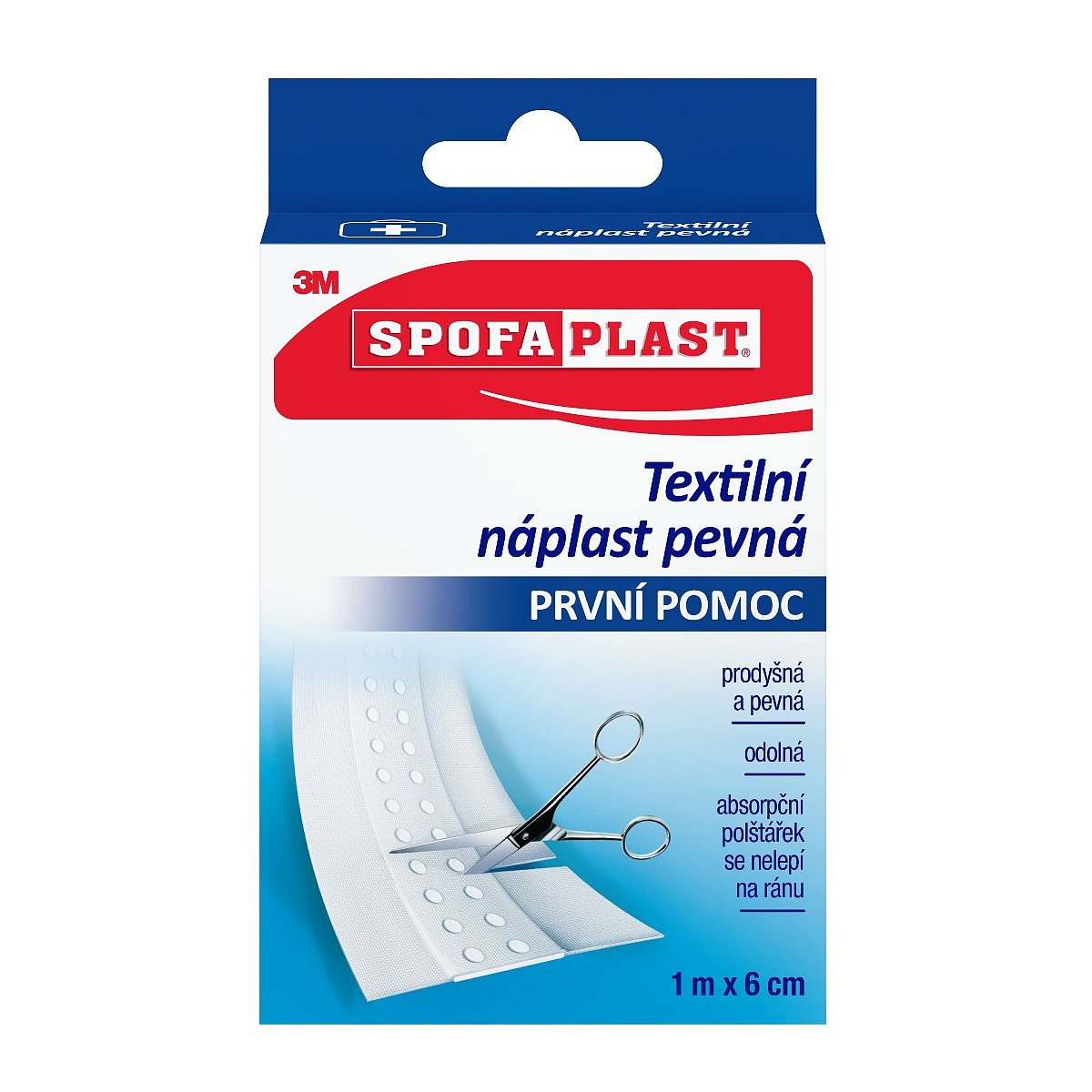 3M Spofaplast 254 Pevná textilní náplast 6 cm x 1 m