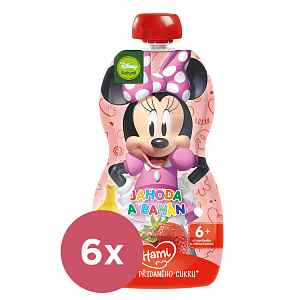 6x HAMI Kapsička ovocná Minnie Jahoda a banán 110g, 6+