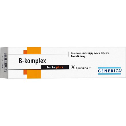B-komplex forte plus Generica šumivé tablety 20