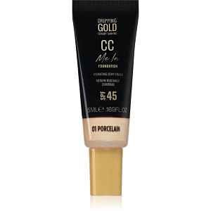 Dripping Gold CC Me In Mini Trial lehký make-up SPF 45 odstín Porcelain 01 5 ml