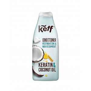Keff Kondicionér na poškozené vlasy Keratin & Kokosový olej 500 ml