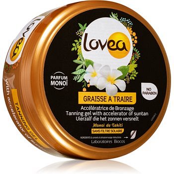 Lovea Tanning Gel Monoi gelový krém pro intenzivní opálení  150 ml