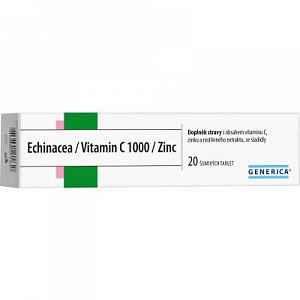 Echinacea/Vitamin C 1000 /Zinc Generica šumivé tablety 20