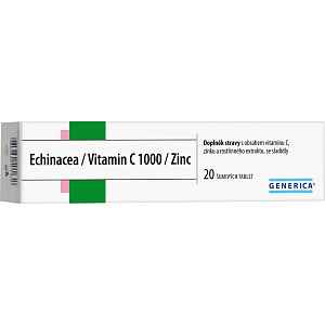 Echinacea/Vitamin C 1000 /Zinc Generica šumivé tablety 20
