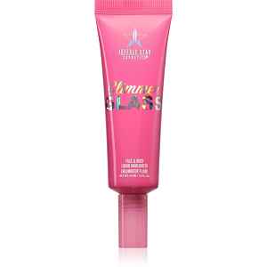 Jeffree Star Cosmetics Glimmer Glass Face & Body Highlighter tekutý rozjasňovač na tělo a obličej odstín Glistening Gold 45 ml