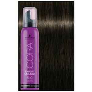 Schwarzkopf Professional IGORA Expert Mousse barvicí pěna na vlasy odstín 5-0 Light Brown  100 ml