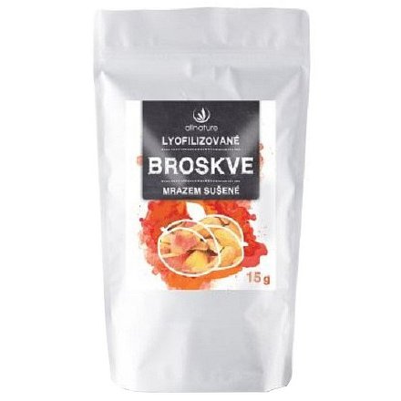 Allnature Broskev sušená mrazem plátky 15 g