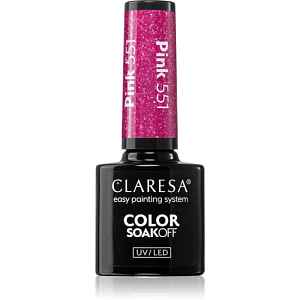 Claresa SoakOff UV/LED Color Balloon Journey gelový lak na nehty odstín Pink 551 5 g