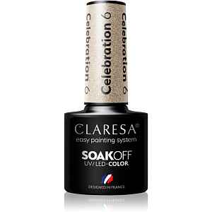Claresa SoakOff UV/LED Color Celebration gelový lak na nehty odstín 6 5 g