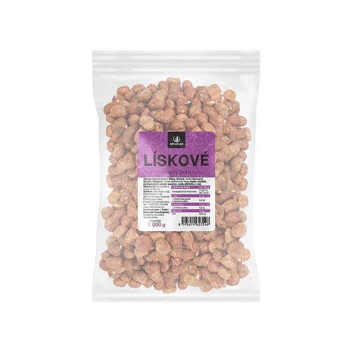 Allnature Lísková jádra 1000 g