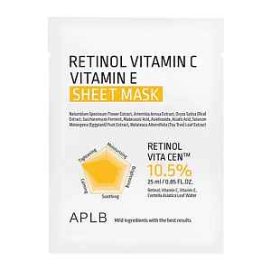 APLB Pleťová maska Retinol Vitamin C Vitamin E 25 ml