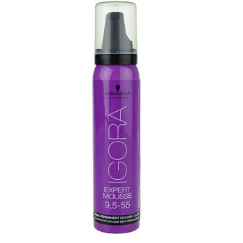 Schwarzkopf Professional IGORA Expert Mousse barvicí pěna na vlasy odstín 9,5-55 Honey  100 ml