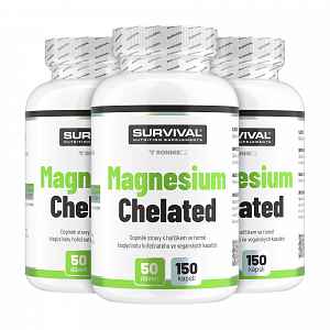 survival Hořčík Magnesium Chelated 150 cps AKCE 2+1