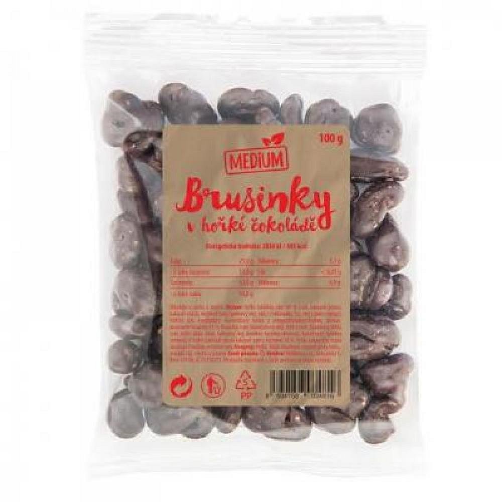 WOLFBERRY Brusinky v hořké čokoládě Medium 100 g