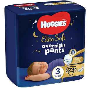 HUGGIES® Elite Soft Pants OVN jednorázové pleny vel. 3, 23 ks