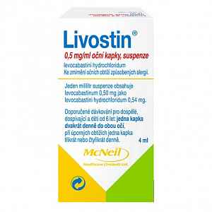 Livostin 2mg oční kapky 4ml