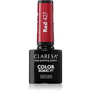 Claresa SoakOff UV/LED Color Fun Fair gelový lak na nehty odstín Red 427 5 g