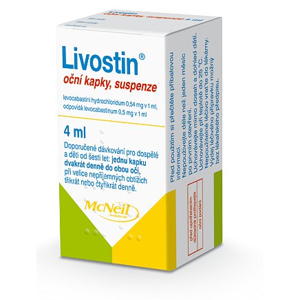 Livostin 2mg oční kapky 4ml