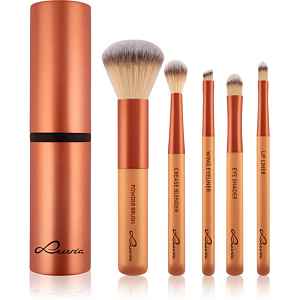 Luvia Cosmetics Travel Set sada štětců s pouzdrem na cesty Sunset Crush 7 ks
