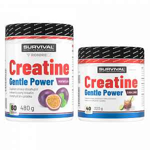 survival Creatine Monohydrate Gentle Power AKCE 480 g marakuja + 320 g cola-citron