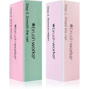 Brushworks Pastel Buffing Blocks čtyřstranný lešticí blok na nehty