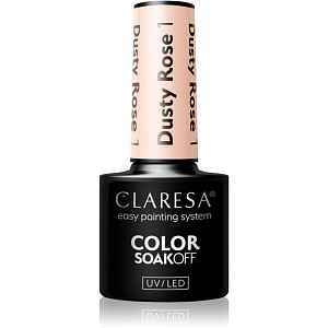 Claresa SoakOff UV/LED Color Dusty Rose gelový lak na nehty odstín 1 5 g