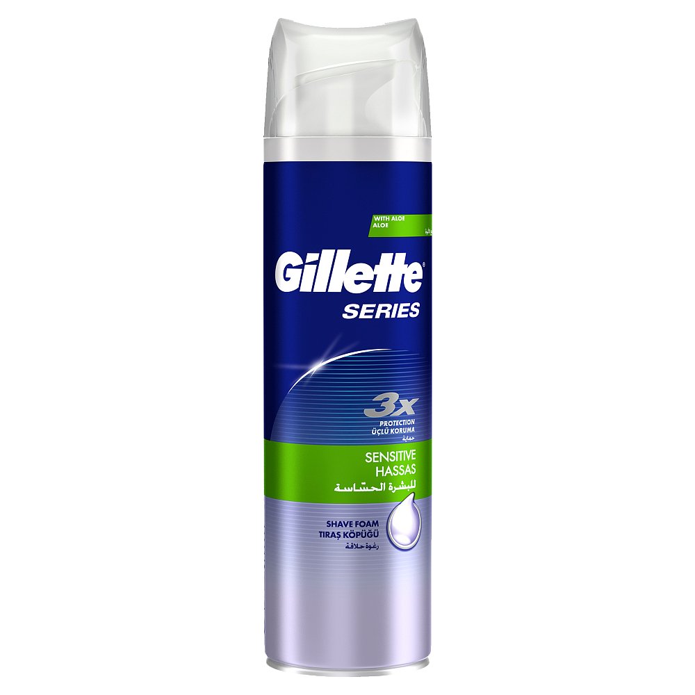 GILLETTE Series Sensitive Gel na holení pro citlivou pokožku 200 ml