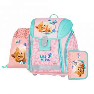 Oxybag PREMIUM LIGHT - školní set Kočka 3 ks: aktovka, penál, sáček