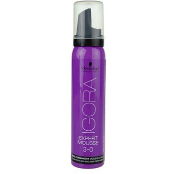 Schwarzkopf Professional IGORA Expert Mousse barvicí pěna na vlasy odstín 3-0 Dark Brown  100 ml