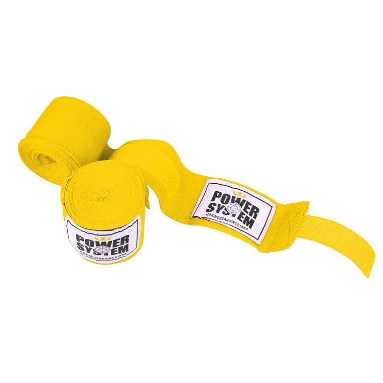 Power System boxovací bandáže BOXING WRAPS YELLOW 2ks