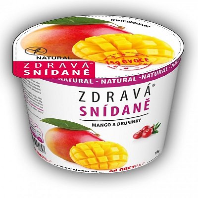 Zdravá snídaně od Obezinu mango a brusinka 78g