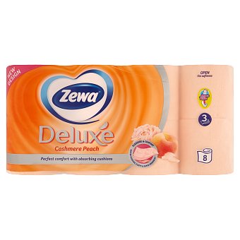 Zewa Deluxe Cashmere Peach toaletní papír 3-vrstvý 8 ks/bal.