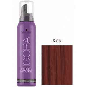 Schwarzkopf Professional IGORA Expert Mousse barvicí pěna na vlasy odstín 5-88 Light Brown Extra Red  100 ml