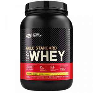 Optimum Nutrition 100% Whey Gold Standard 910g, vanilková zmrzlina