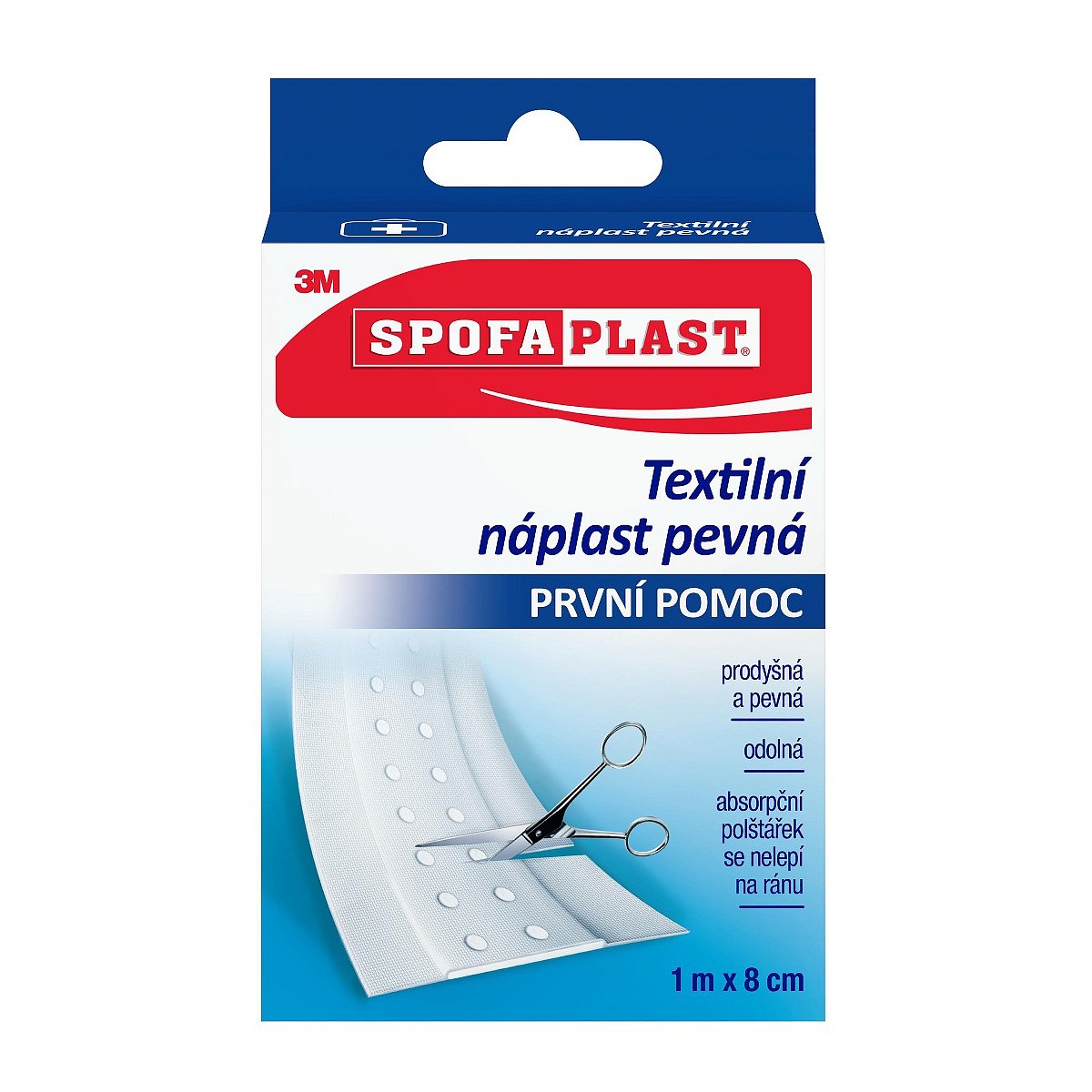 3M Spofaplast 264 Pevná textilní náplast 8 cm x 1 m