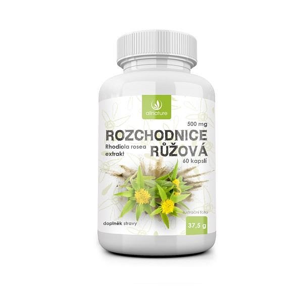 Allnature Rozchodnice Rhodiola Rosea 500mg cps.60 - II. jakost