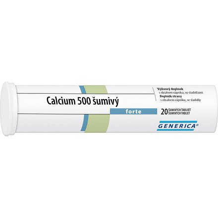 Calcium 500 šumivý forte Generica šumivé tablety 20