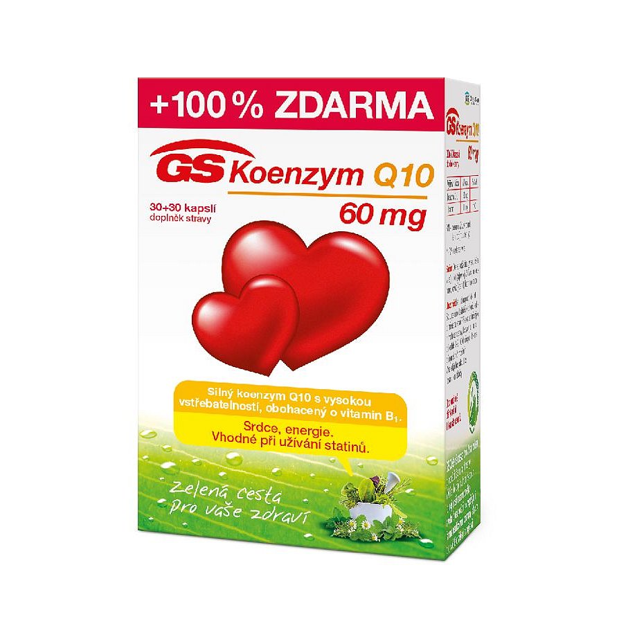 GS Koenzym Q10 60 mg 30+30 kapslí