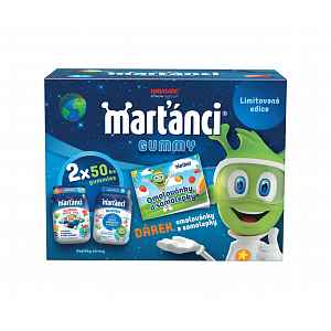 Marťánci Gummy 50+50 ks + omalovánky