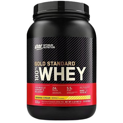 Optimum Nutrition 100% Whey Gold Standard 910g, vanilková zmrzlina