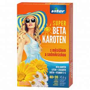 Revital Super Beta-karoten + měsíček + sedmikráska tbl.40+20