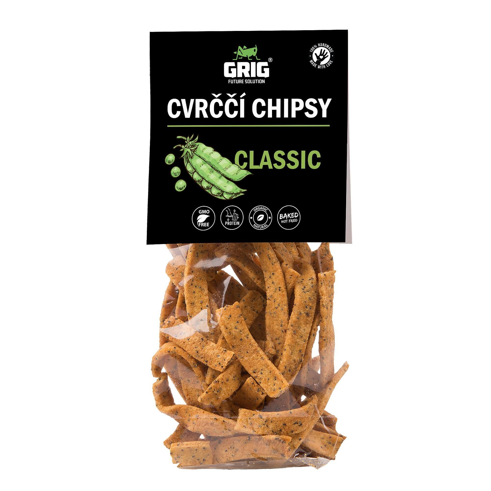 Grig Proteinové cvrččí chipsy classic 70g