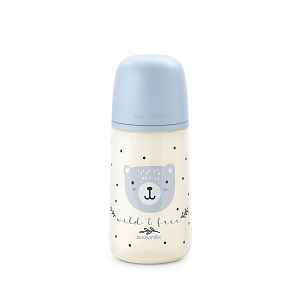 Suavinex Kojenecká láhev WILD&FREE M 270 ml 1 ks modrá